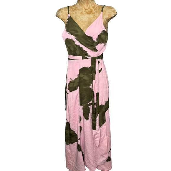 Anthropologie Dresses & Skirts - Anthropologie Hutch Leah Dress Womens MP Medium Petite True Wrap Pink